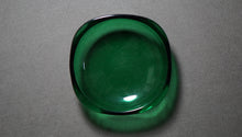 画像をギャラリービューアに読み込む, 昭和レトロ ガラス皿 緑