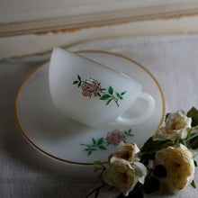 画像をギャラリービューアに読み込む, 【Fire-King】アニバーサリーローズ カップ&ソーサー