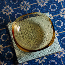 画像をギャラリービューアに読み込む, 昭和レトロ ガラス皿 黄色