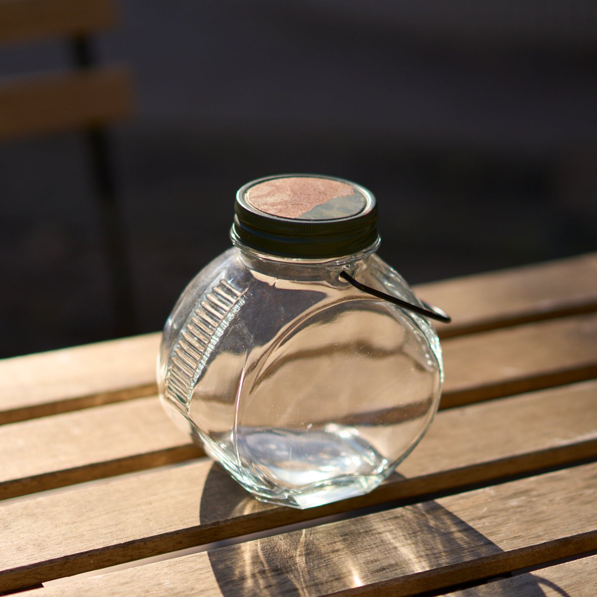 アメリカン 蓋つきガラス瓶 – onetique