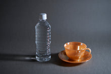 画像をギャラリービューアに読み込む, 【Fire-King】ピーチラスター カップ&ソーサー スリーバンドシリーズ