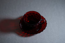 画像をギャラリービューアに読み込む, 【Fire-King】バブル カップ&ソーサー ロイヤルルビー