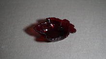 画像をギャラリービューアに読み込む, 【Fire-King】 メイプルリーフ キャンディディッシュ ロイヤルルビー
