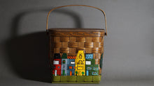 画像をギャラリービューアに読み込む, 【BASKET VILLE】ピクニックバスケット ハンドペイント
